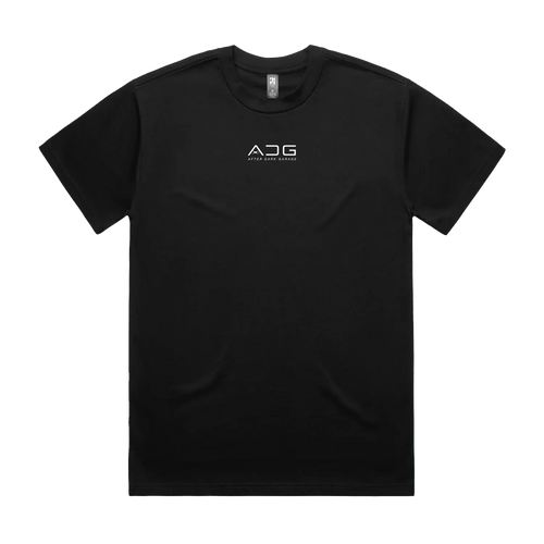 Black front flat lay