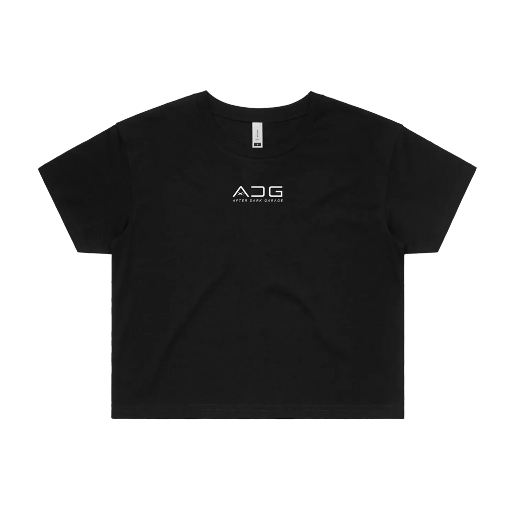 Black front flat lay