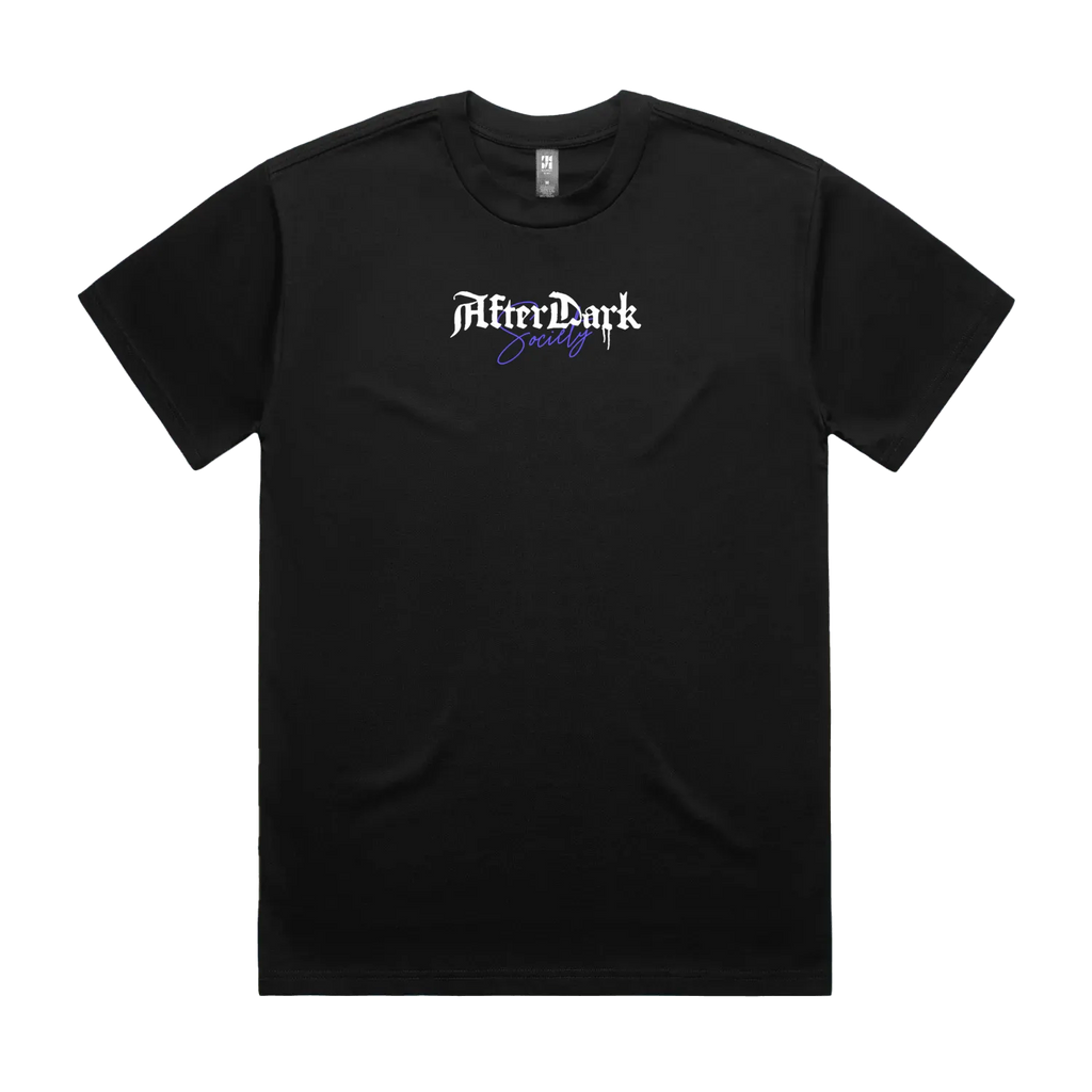 Black front flat lay