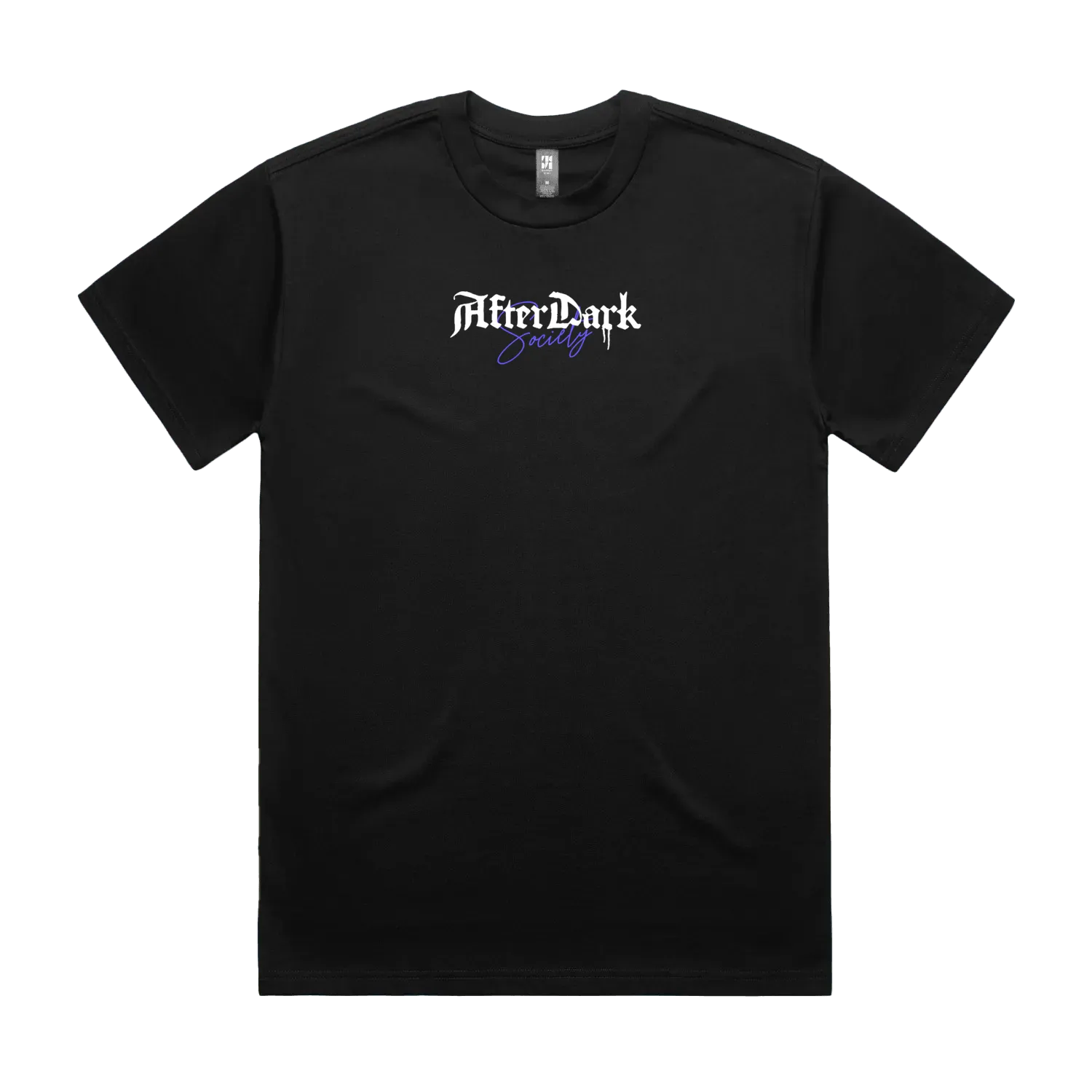 Black front flat lay