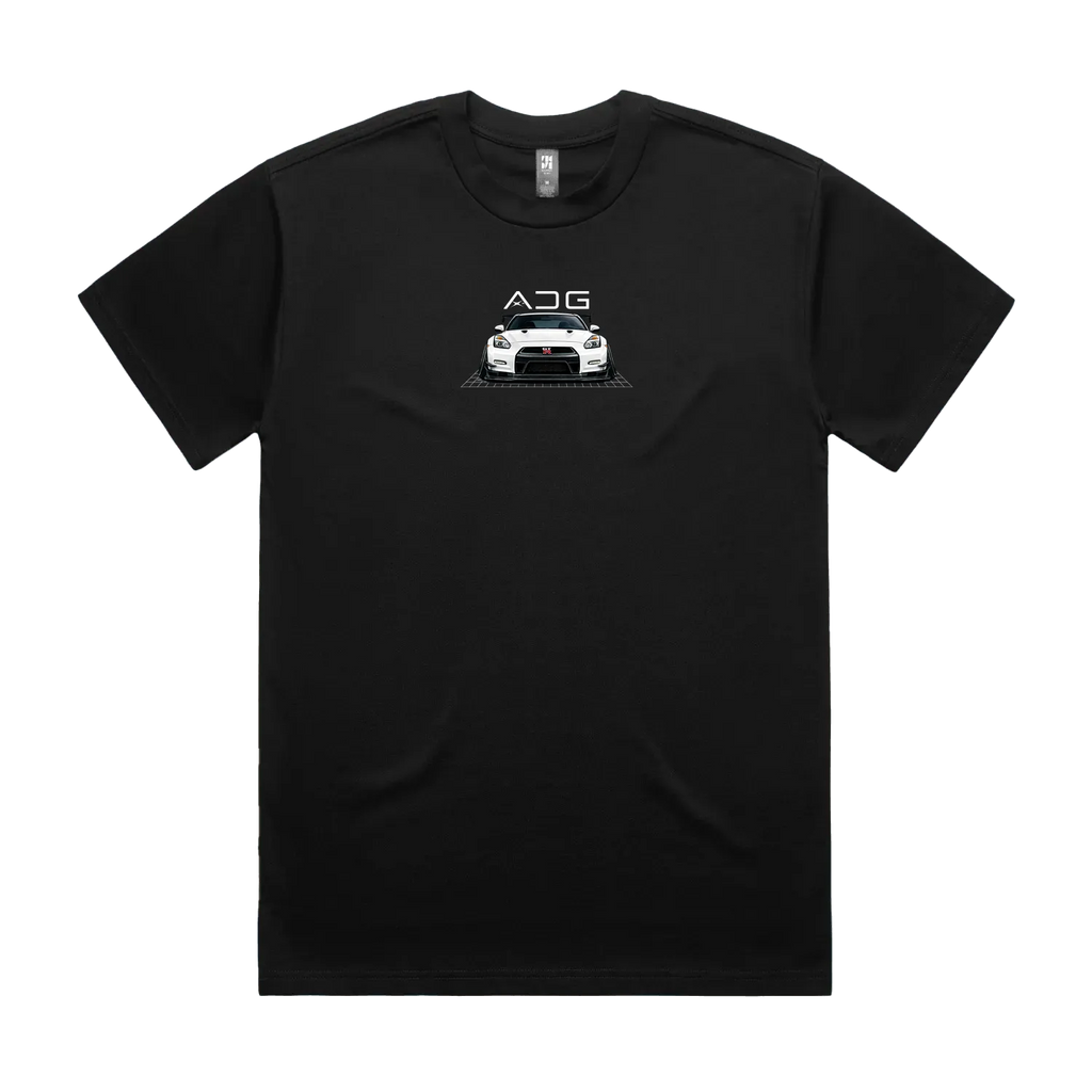 Black front flat lay